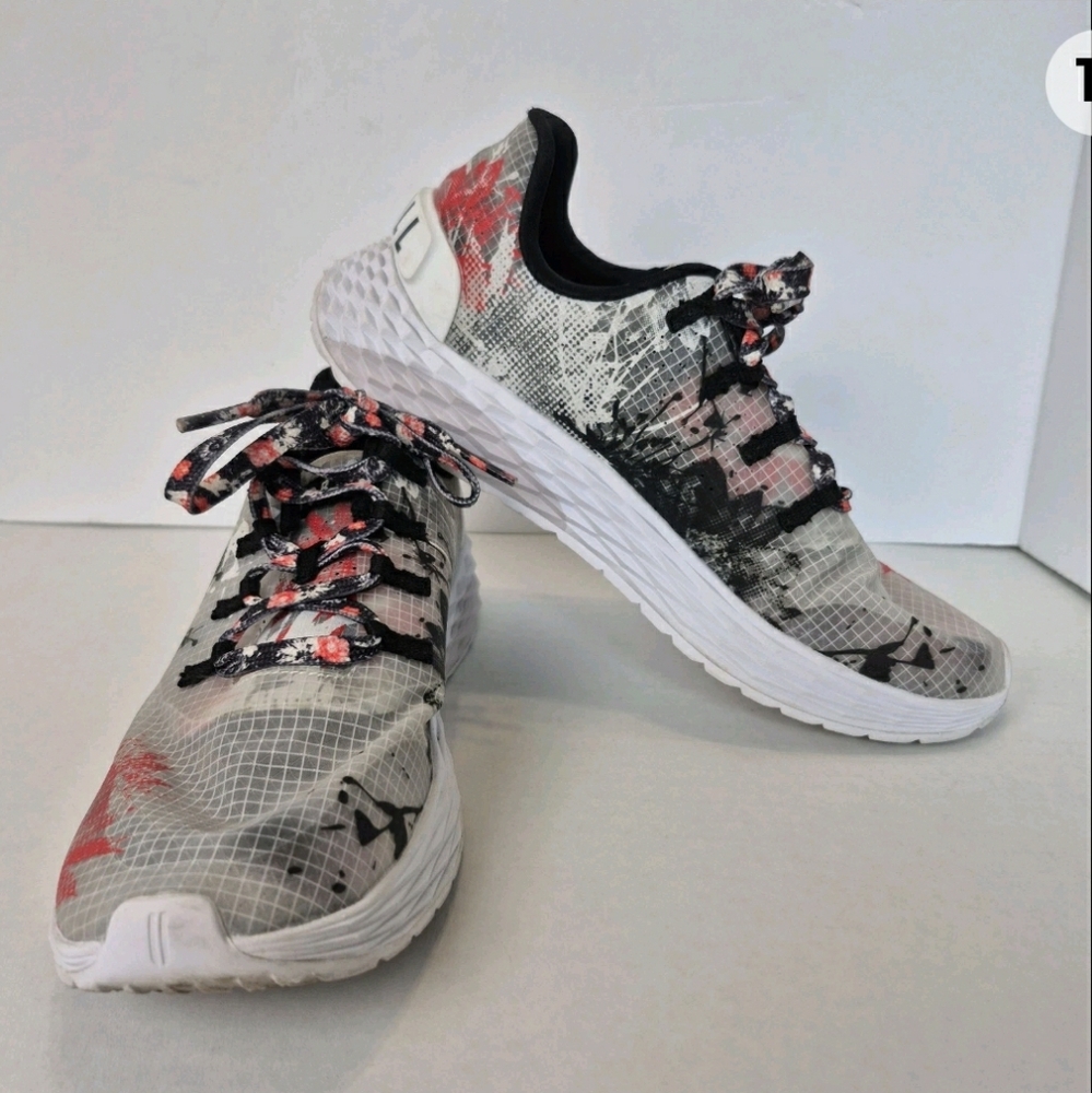 NOBULL Translucent Ripstop Training Sneakers Cactus Blossom Grey Size 8.5